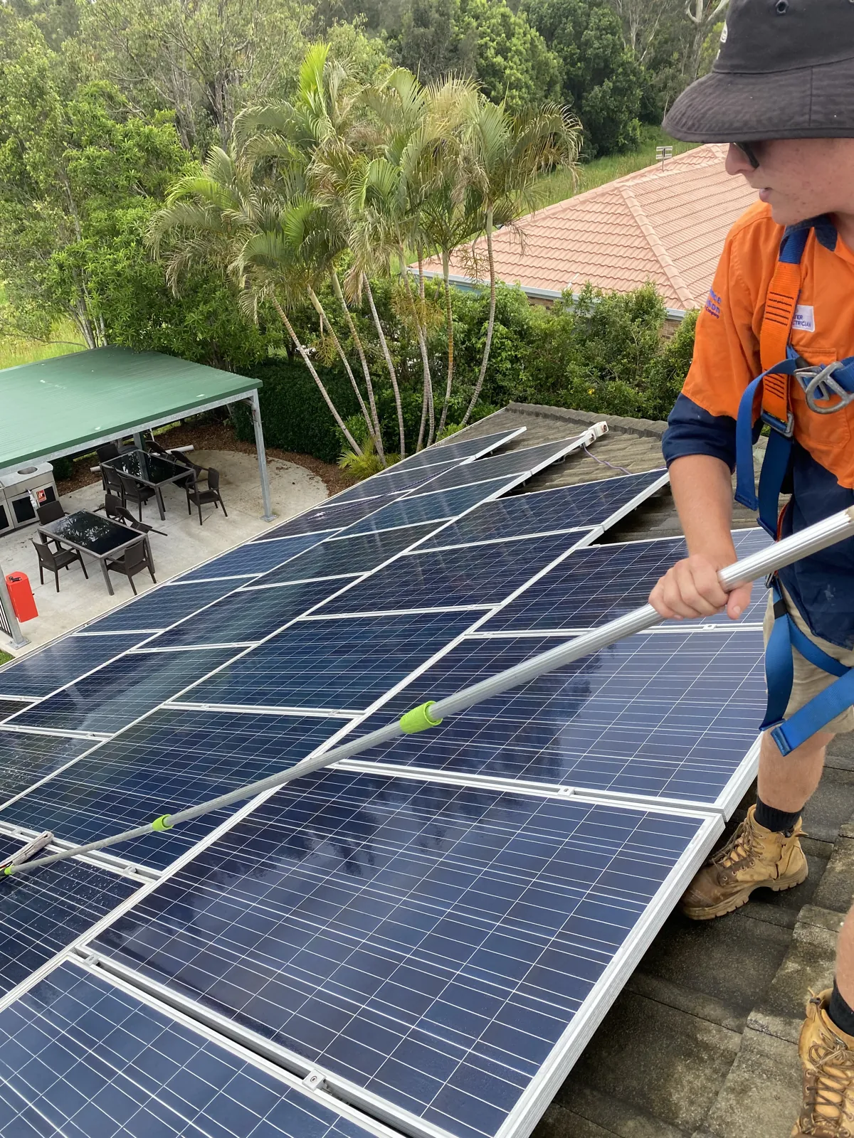 A solar installation by the KTM Solutions team